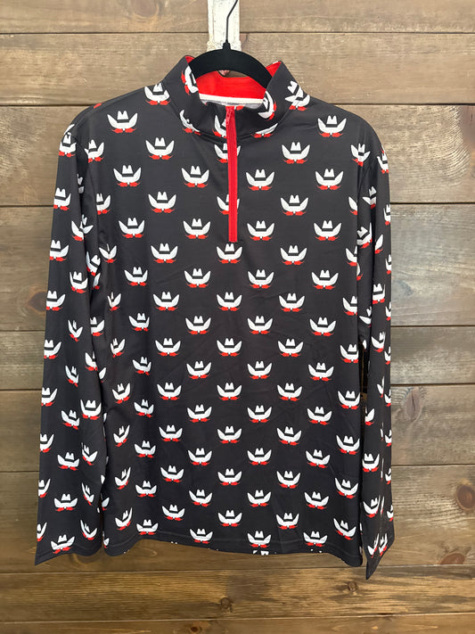 Gameday Long Sleeve Pattern Quarter Zip