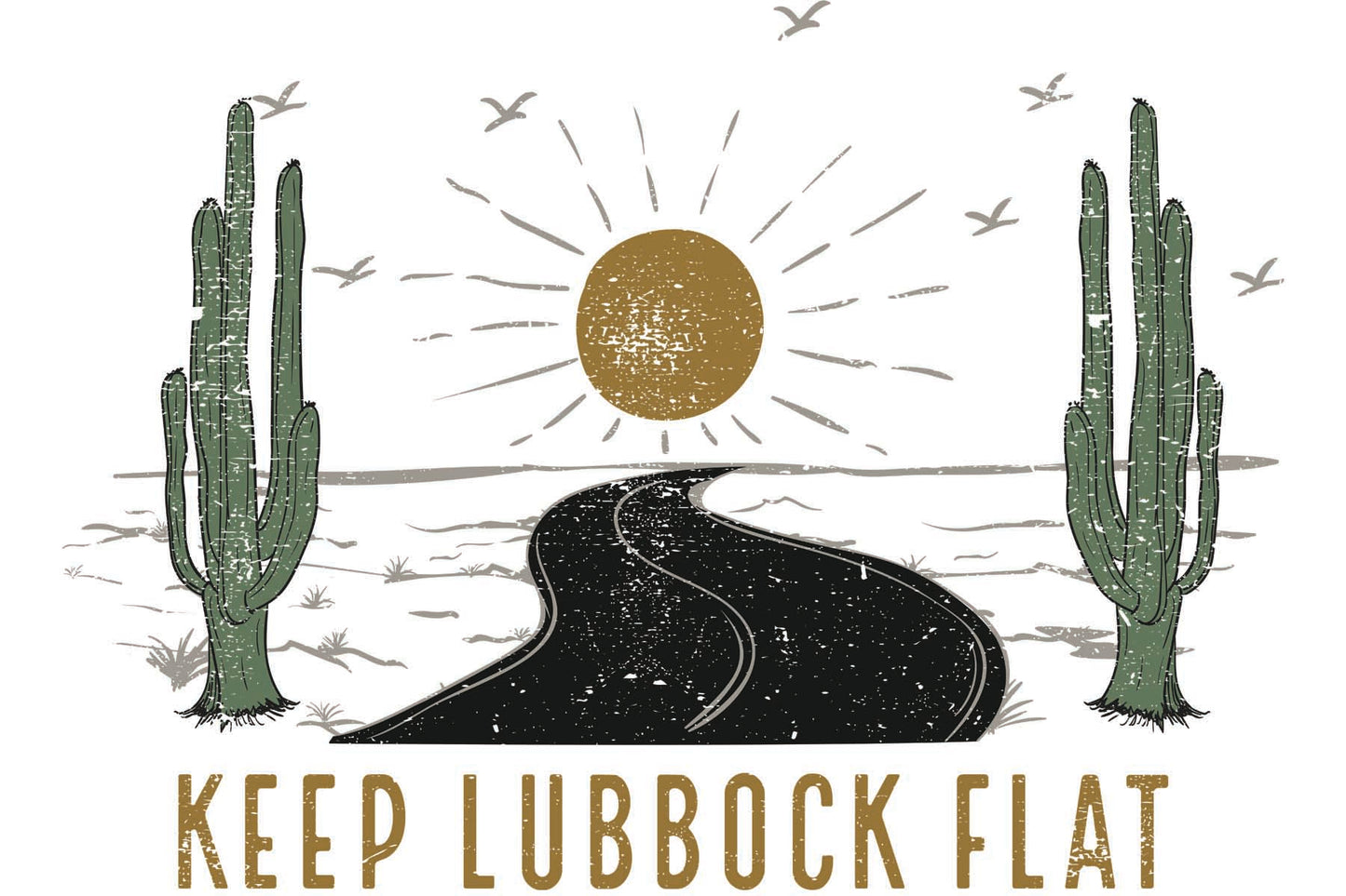 Keep Lubbock Flat Decal