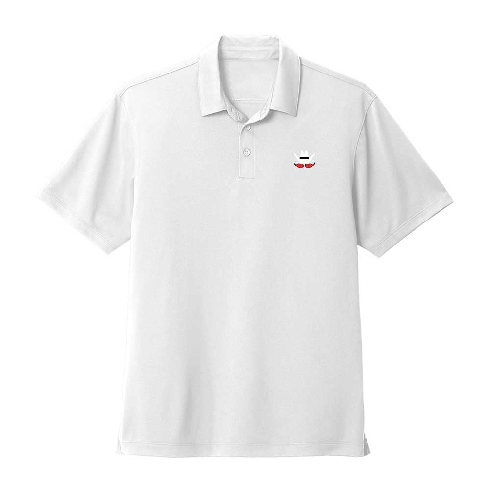 Gameday White Pique Polo