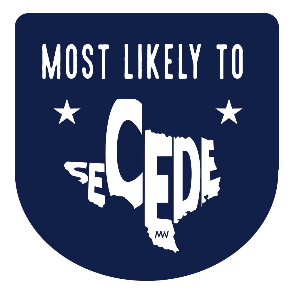 Most Likely To Secede Decal